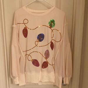 Sequin Light Bulb Sweatshirt